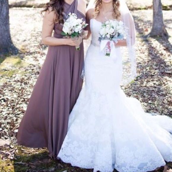 Convertible Bridesmaid dress - Taupe - Picture 2 of 7